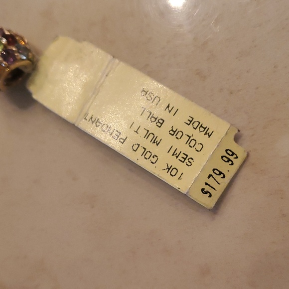 Semi Precious 10K Gold Pendant - Picture 2 of 4